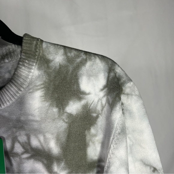 Guess Mens Liam Tie-Dye Sweater Knitted Sweater - Color Olive - Size Large - Picture 5 of 7